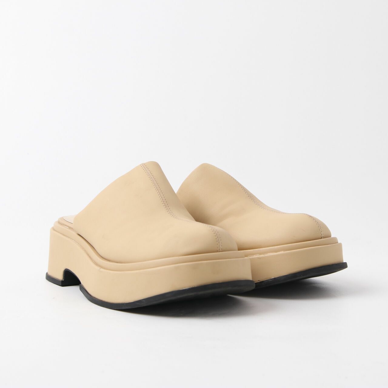 Charles & Keith Yellow Platform Clogs