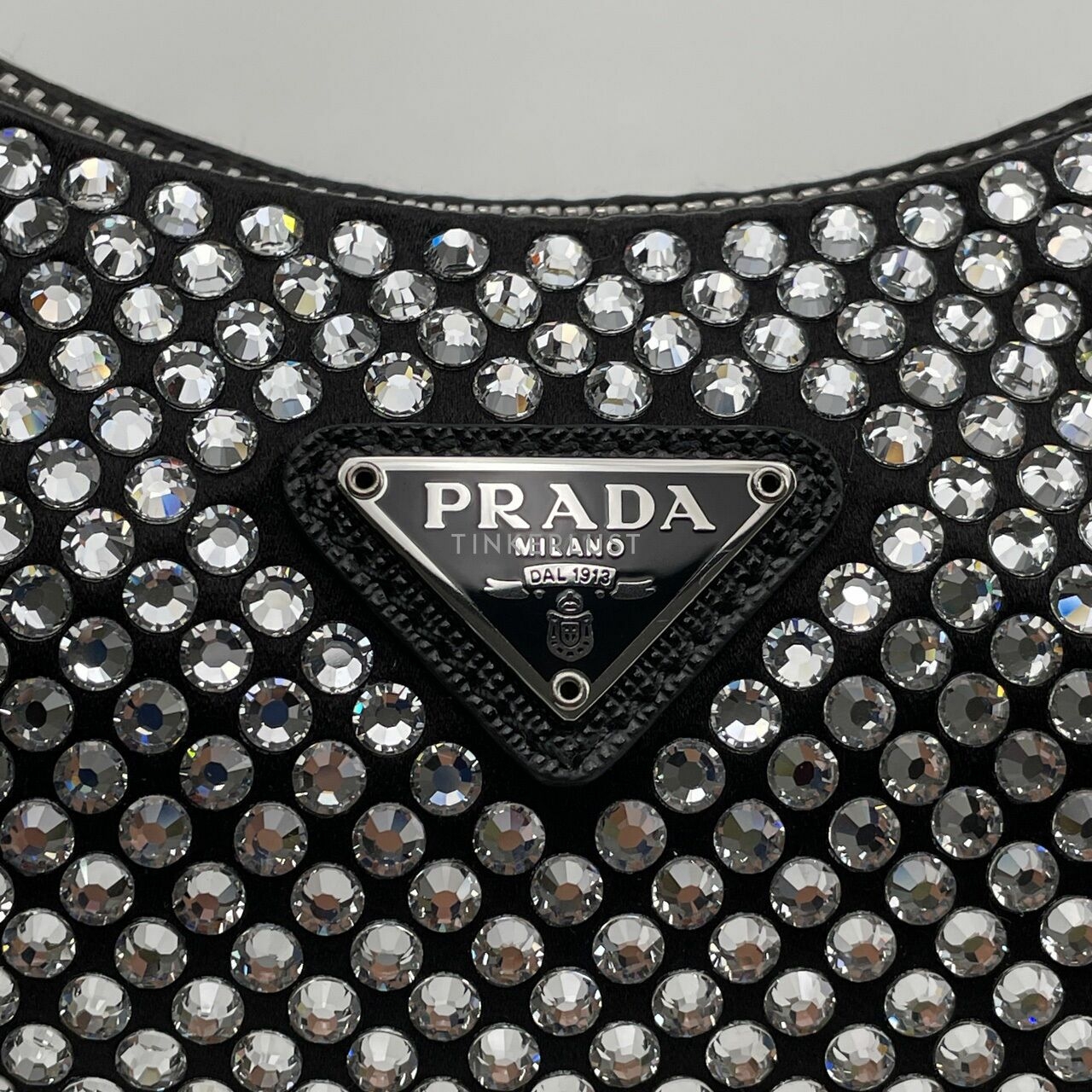 Prada Re-Edition 2005 Satin Bag with Crystals Sling Bag