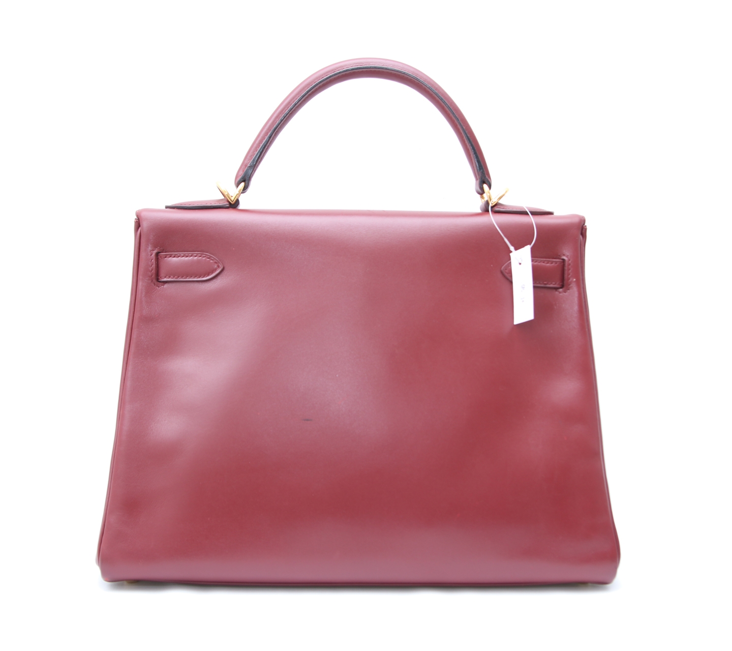 Hermes Kelly 32 Maroon GHW Stamp I Handbag