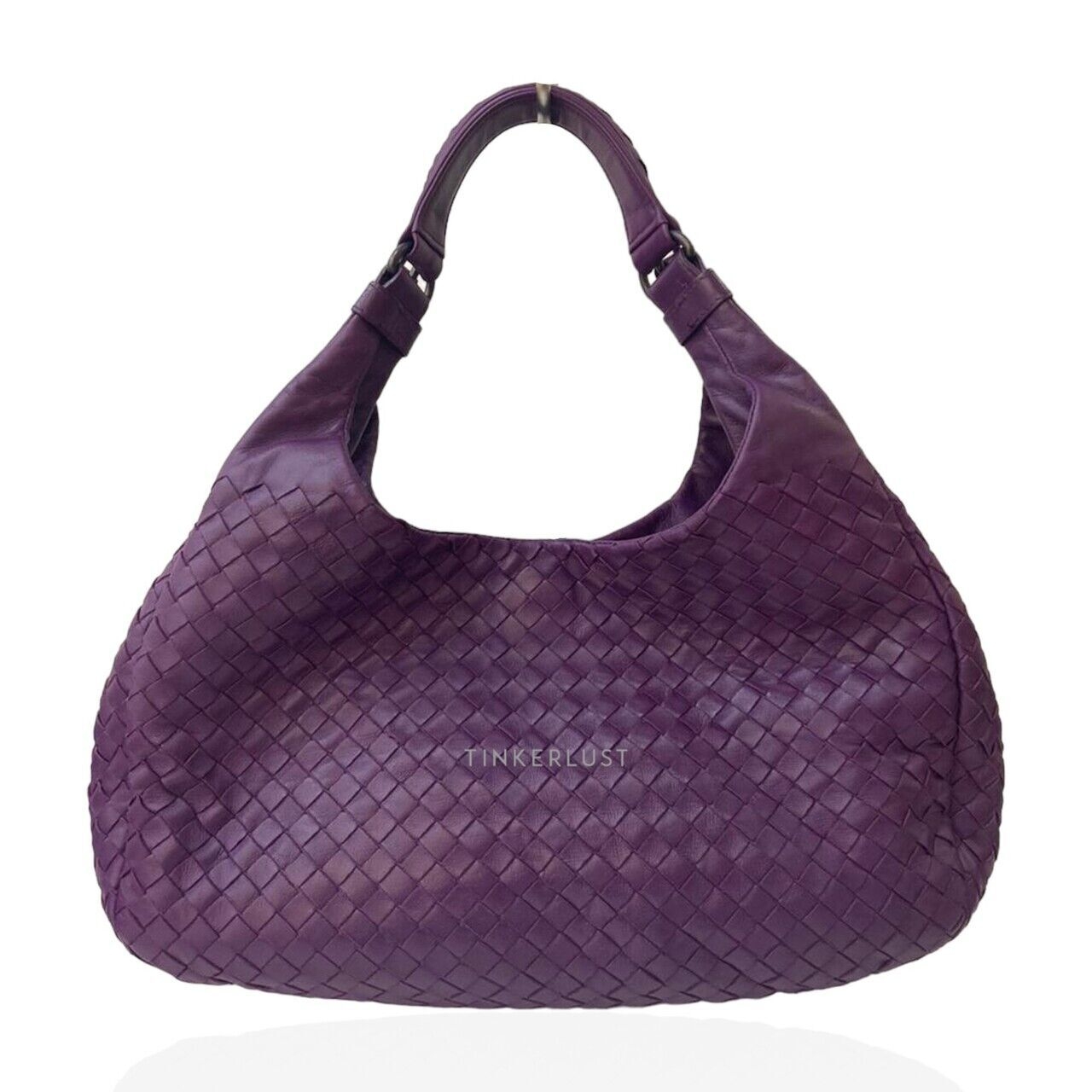 Bottega Veneta Campana Small Purple Shoulder Bag