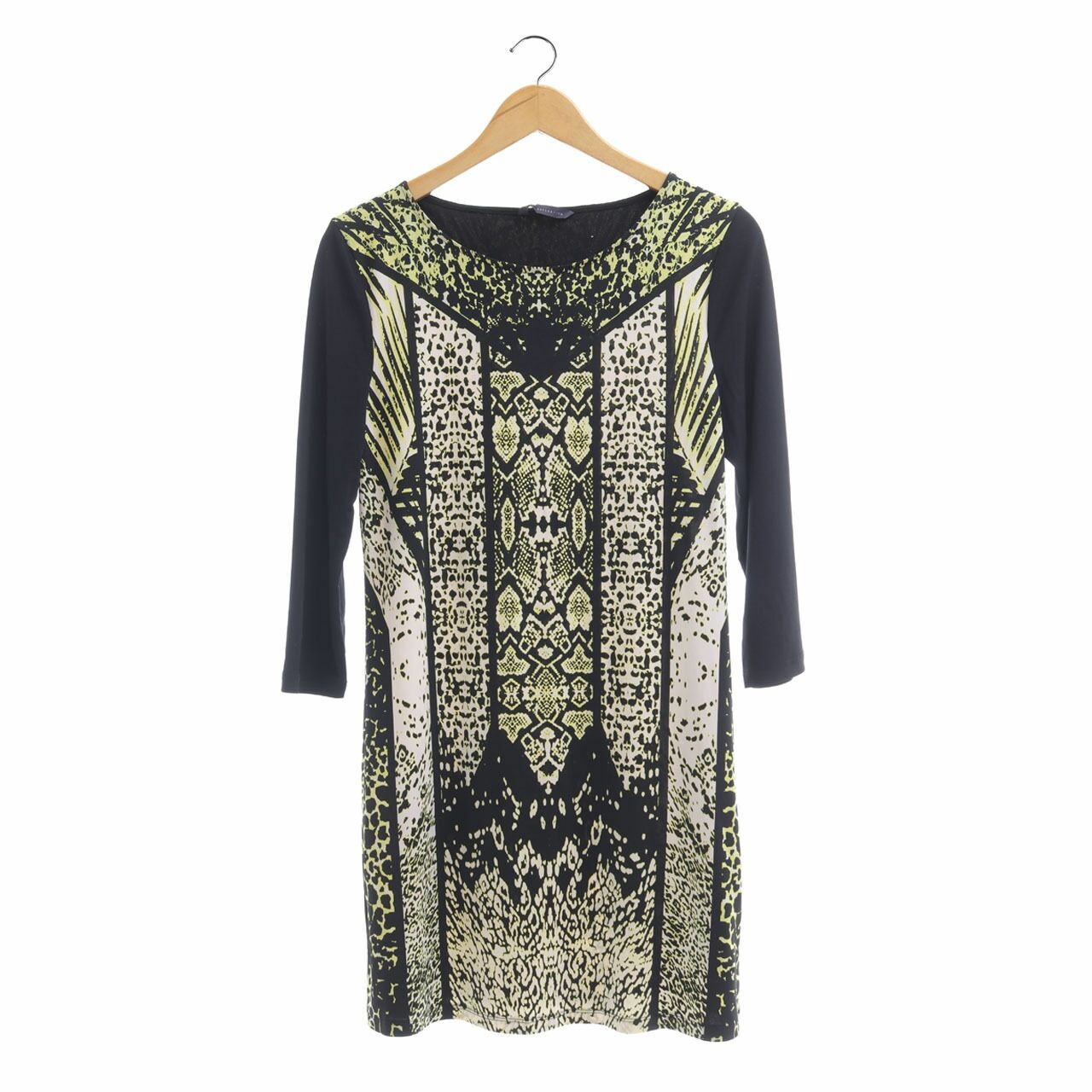 Marks & Spencer Black Snake Skin Printed Mini Dress