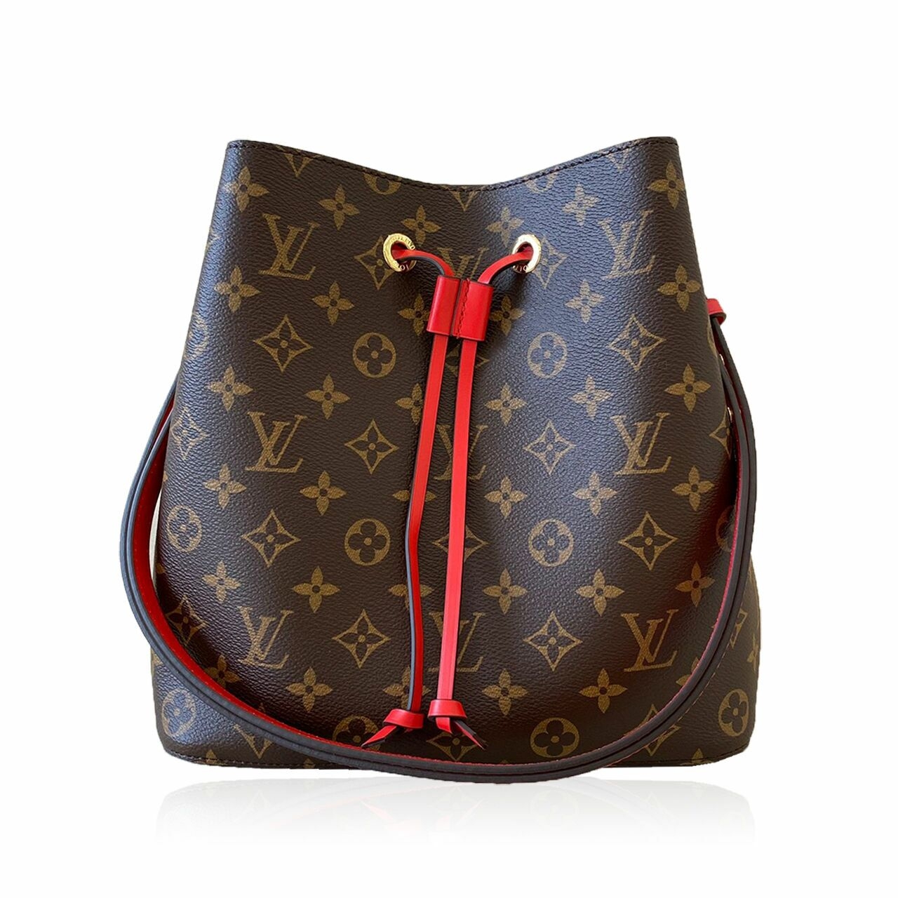 Louis Vuitton Neo Noe Monogram Red/Brown Shoulder Bag