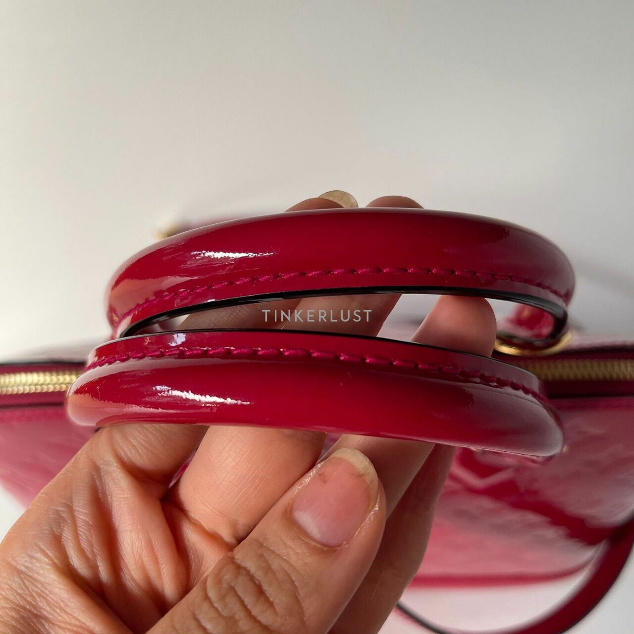 Louis Vuitton Alma PM Monogram Vernis Rose Indien 2014