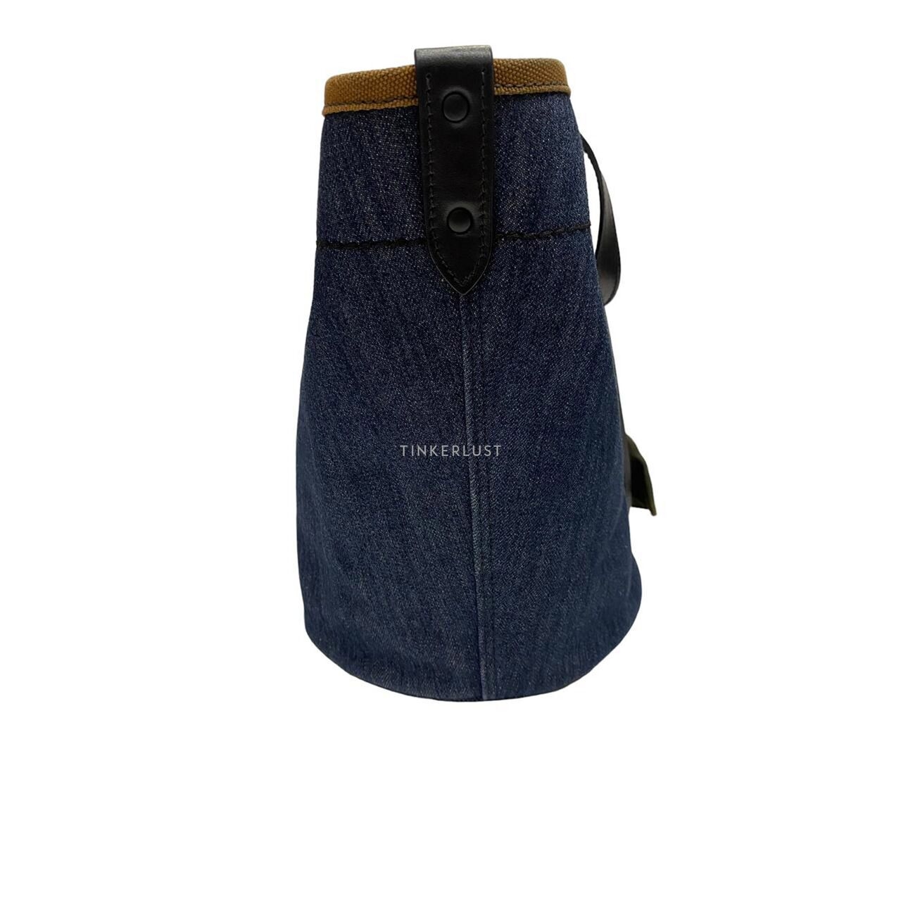 Prada Denim Bucket Bag Satchel