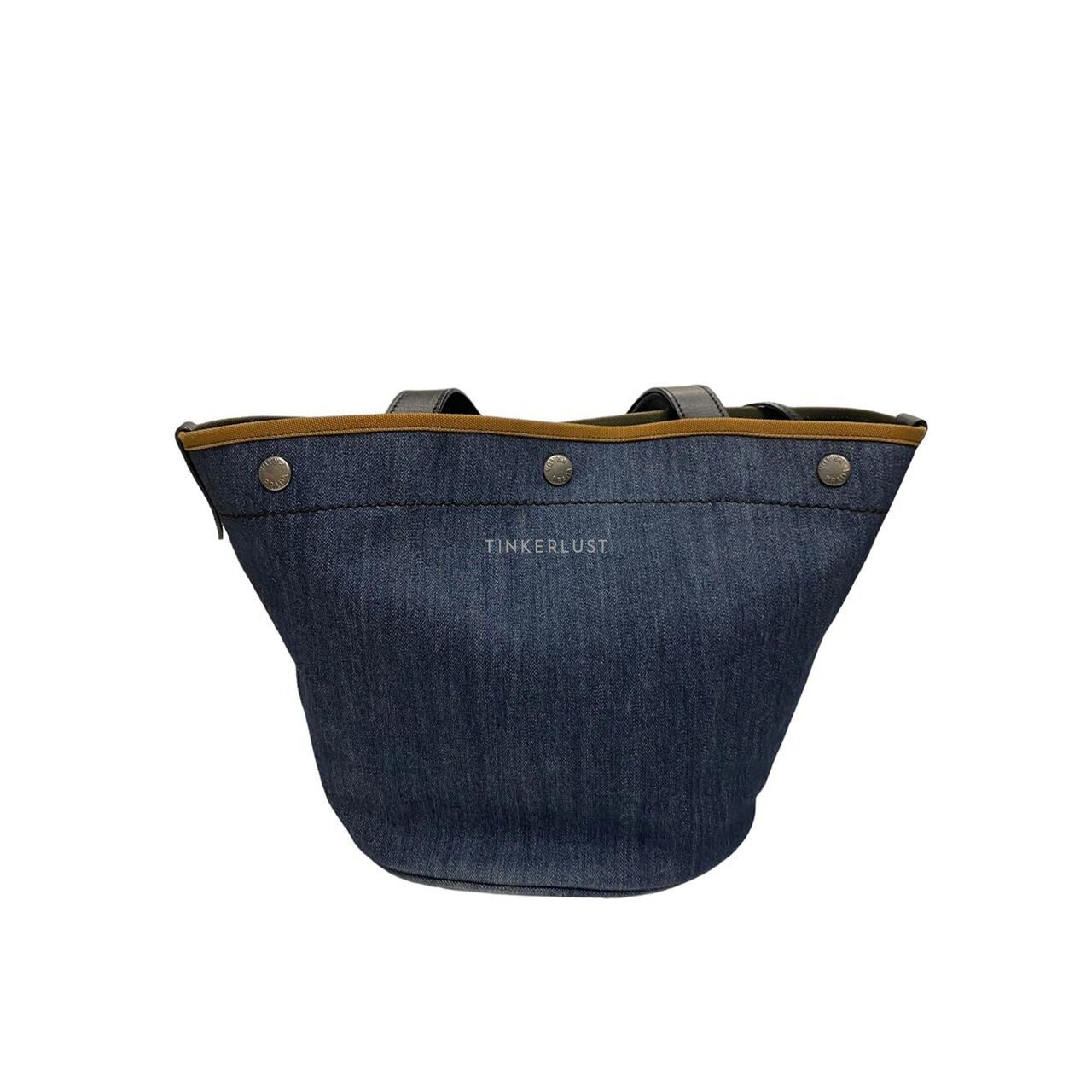 Prada Denim Bucket Bag Satchel