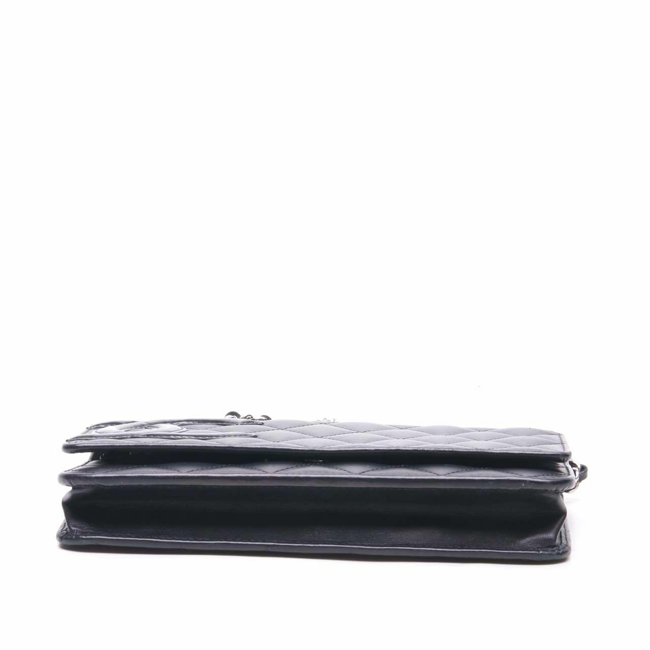 Chanel Black Quilted Leather Cambon Ligne WOC Clutch Bag