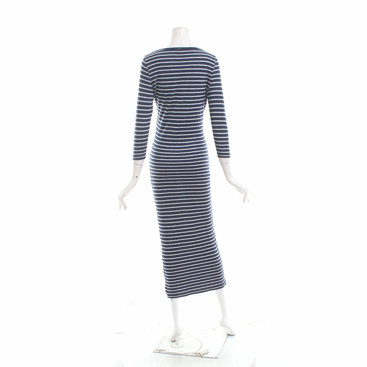 Cotton On Navy & Grey Stripes Long Dress