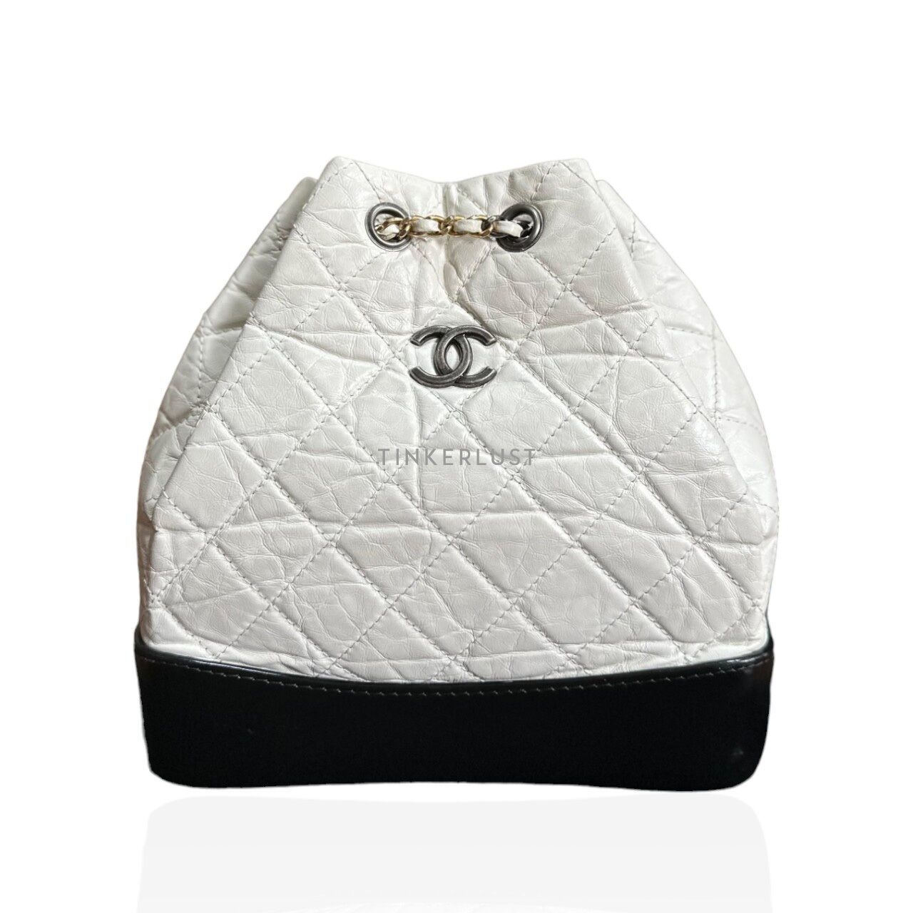 Chanel Gabrielle Small White Black #23 Backpack