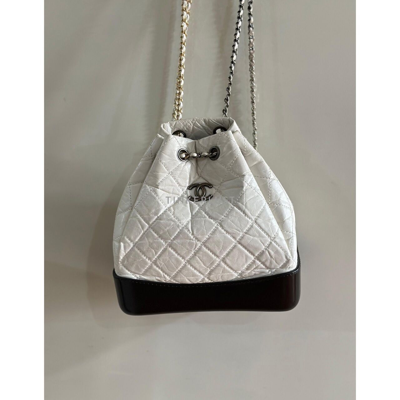 Chanel Gabrielle Small White Black #23 Backpack