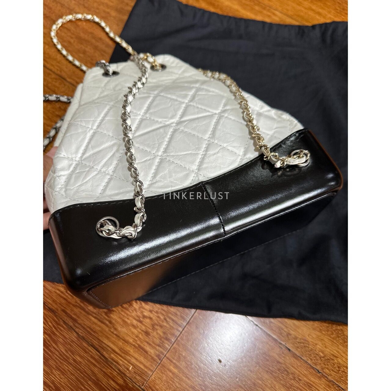 Chanel Gabrielle Small White Black #23 Backpack