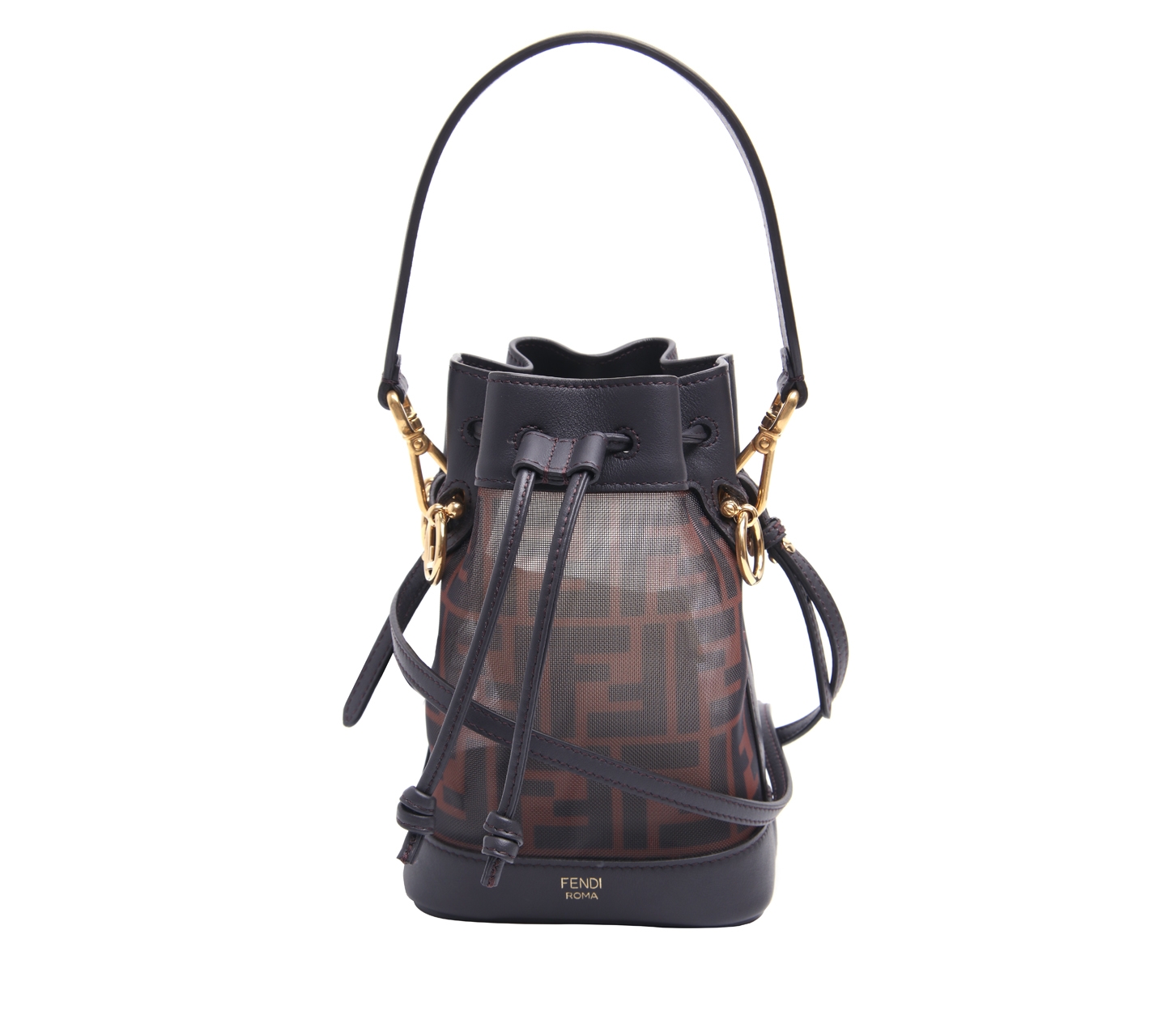 Fendi Black Mon Tressor Sling Bag