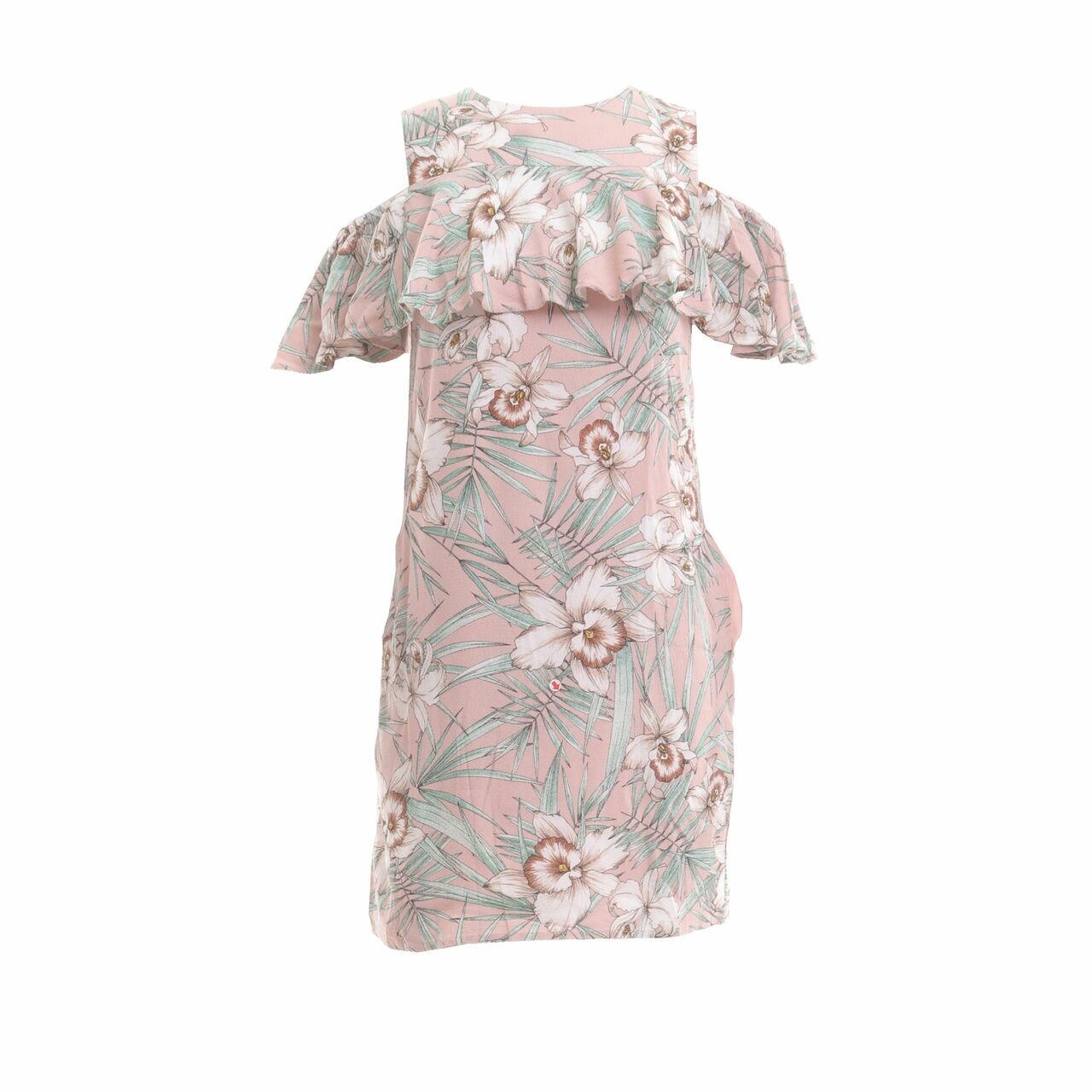 Love, Bonito Peach Floral Midi Dress