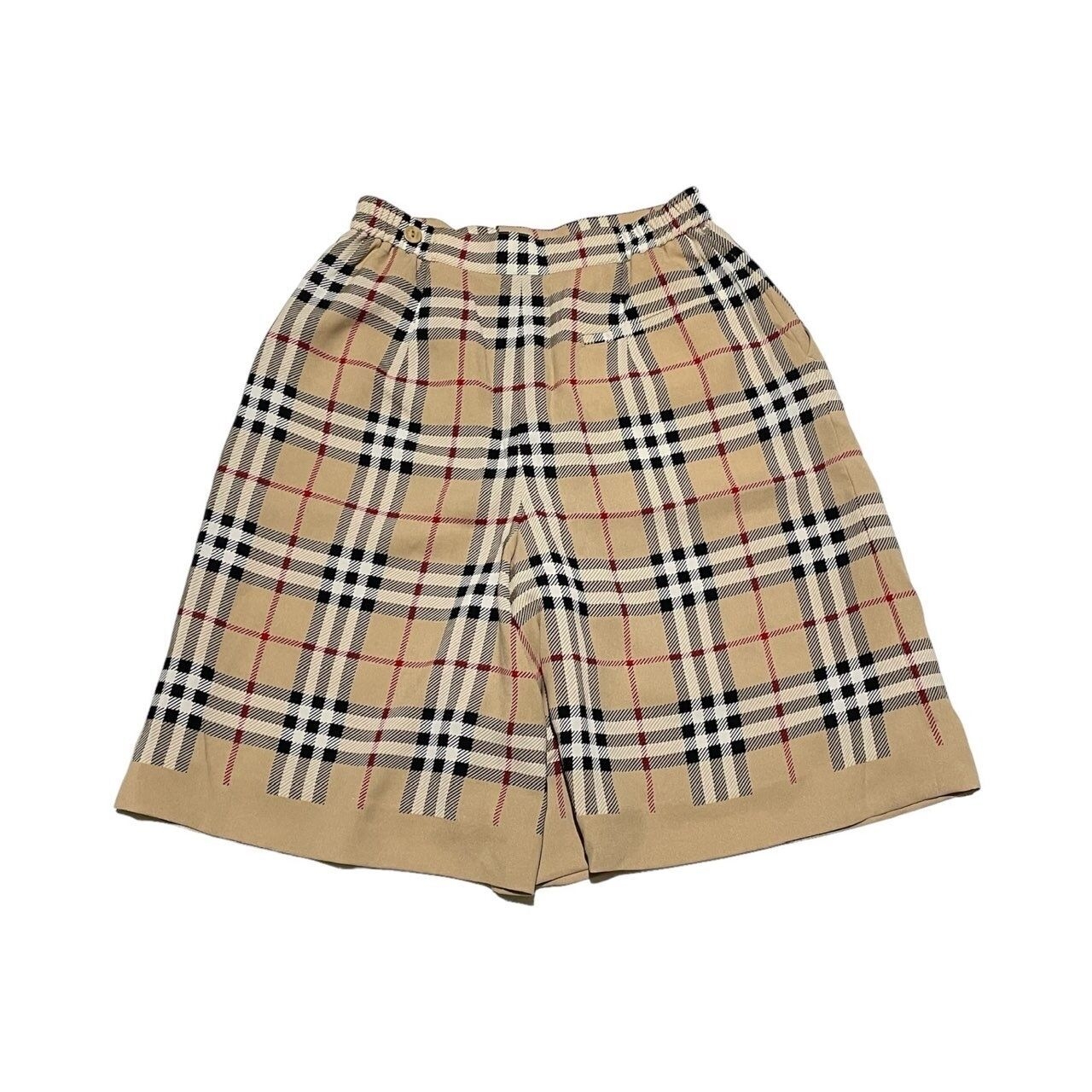 Burberry Brown & Caramel Plaid Short Pants