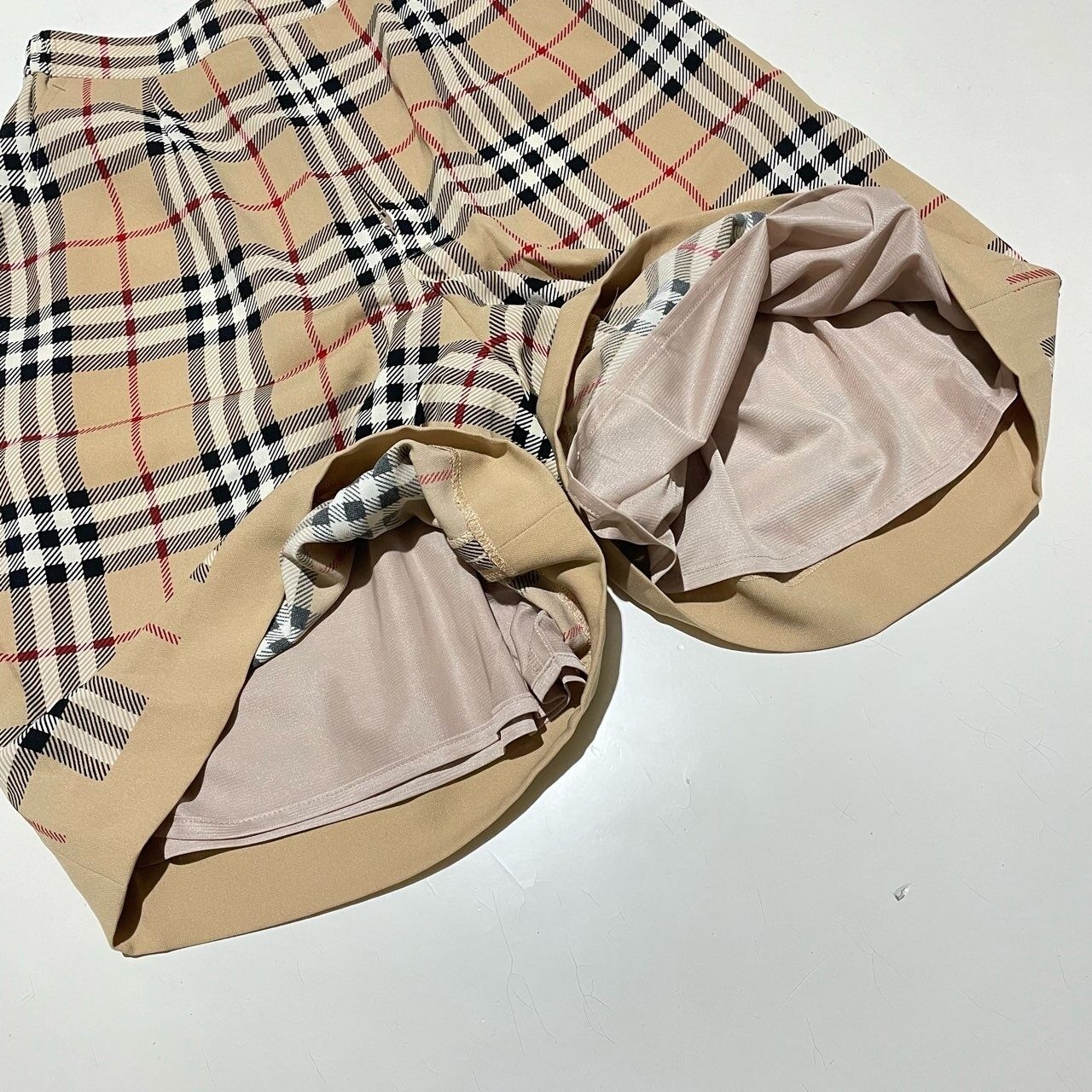 Burberry Brown & Caramel Plaid Short Pants