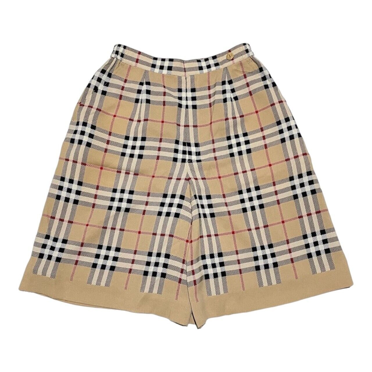 Burberry Brown & Caramel Plaid Short Pants