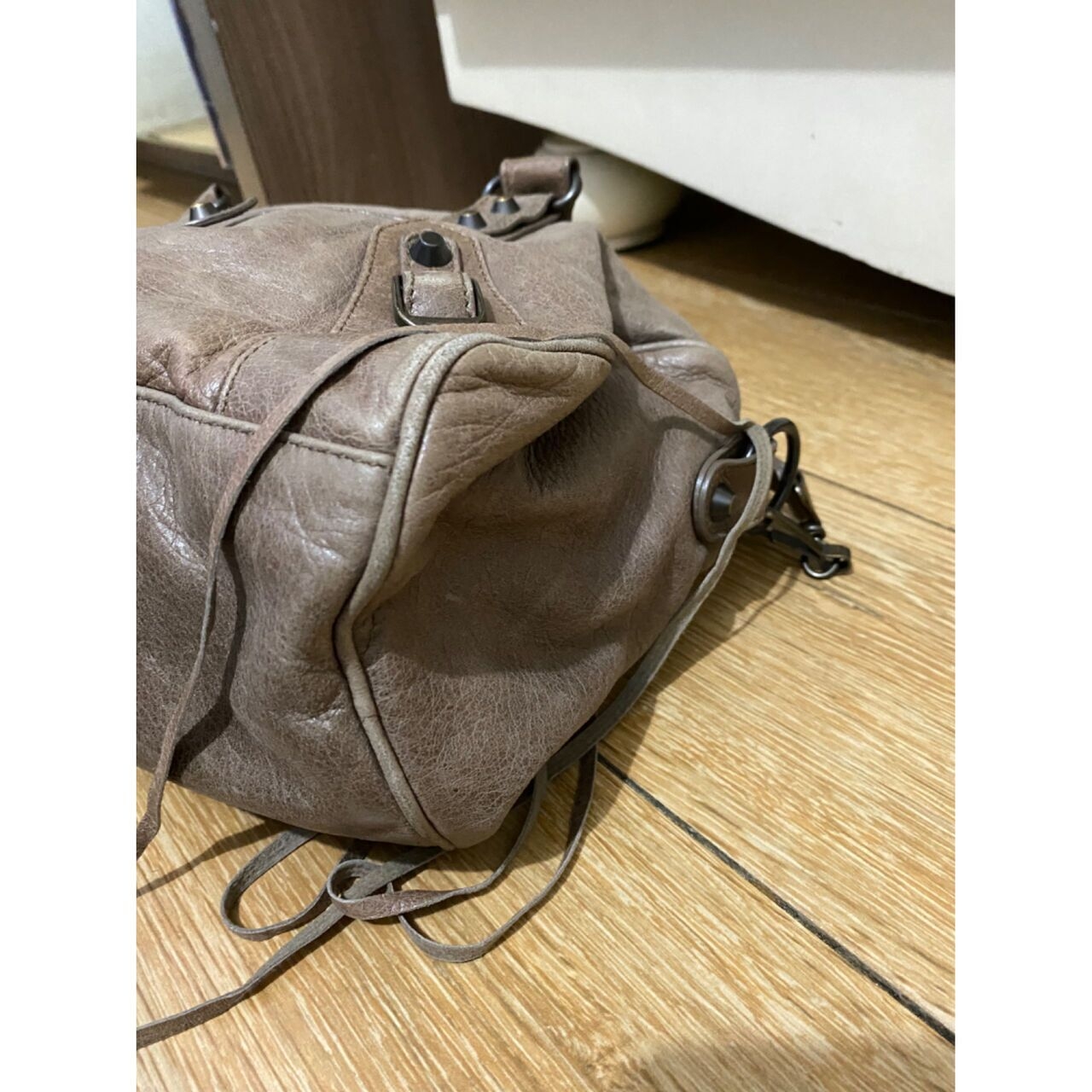 Balenciaga Twiggy Brown Satchel