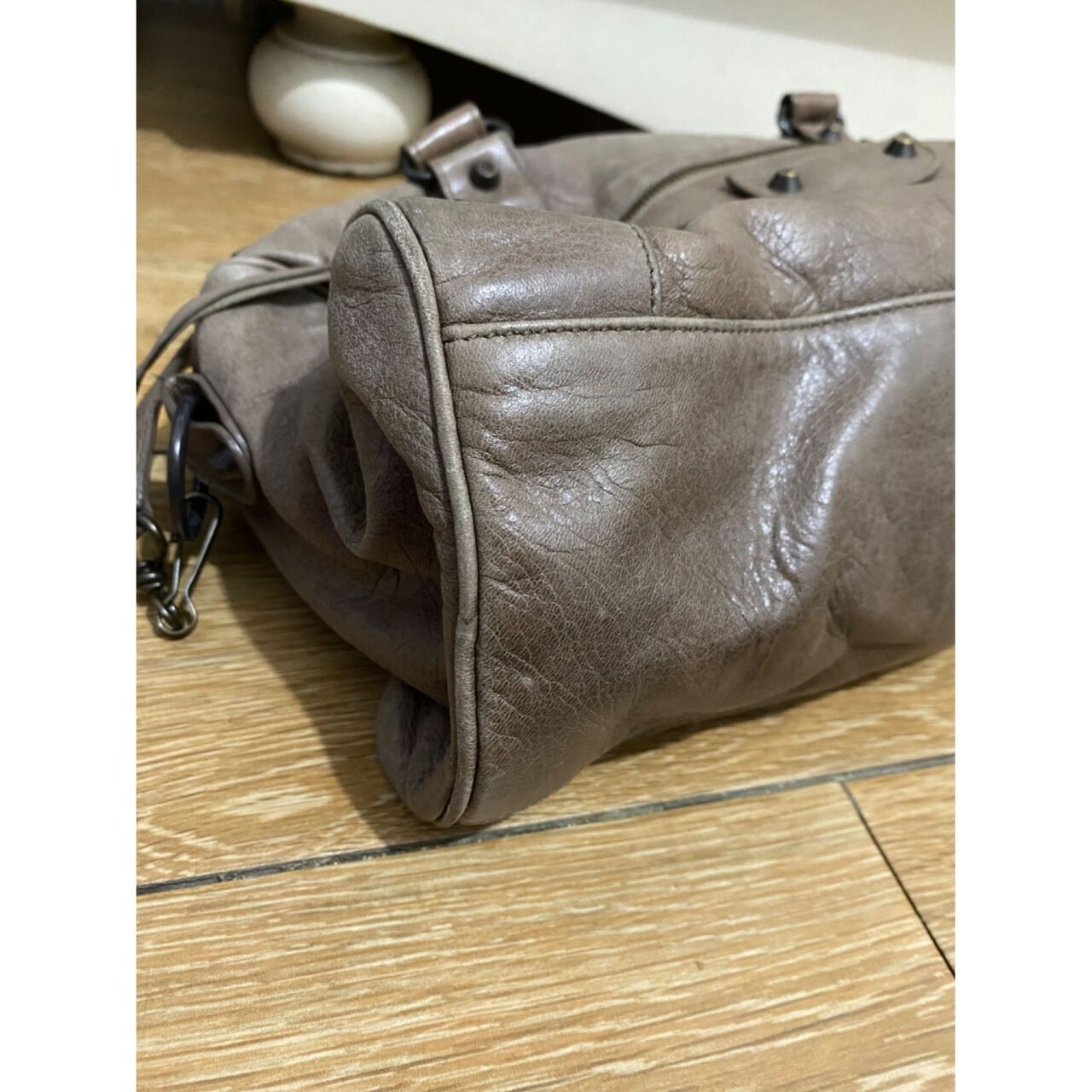 Balenciaga Twiggy Brown Satchel