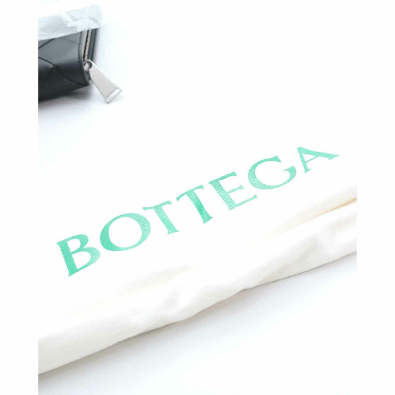 Bottega Veneta Black Leather Clutch