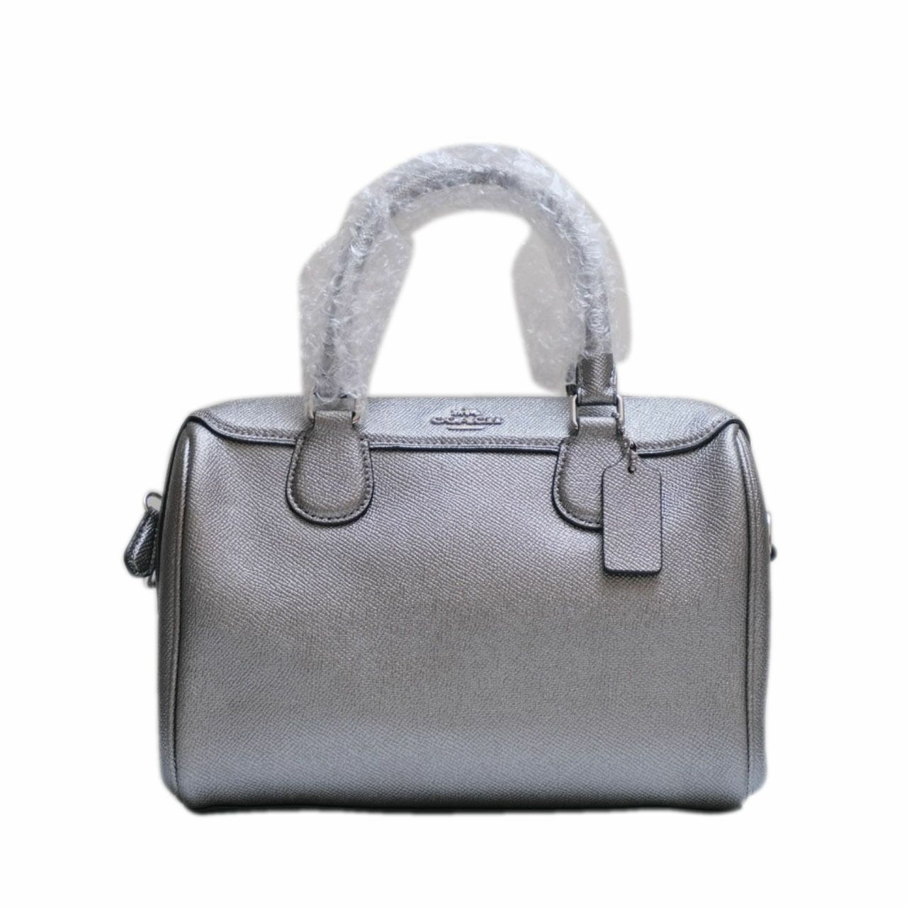 Coach Silver Metalic Handbag