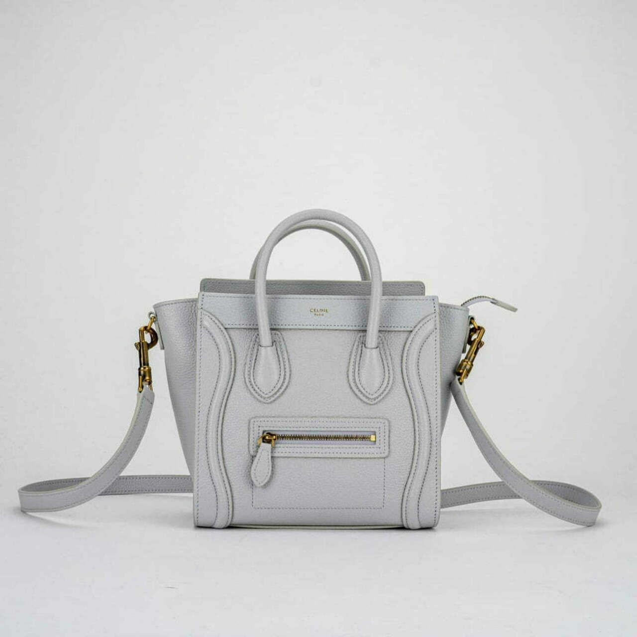 Celine Nano Luggage Pearl Grained