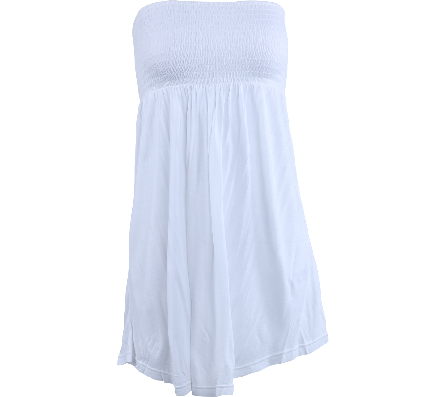 Divided White Tube Sleeveless