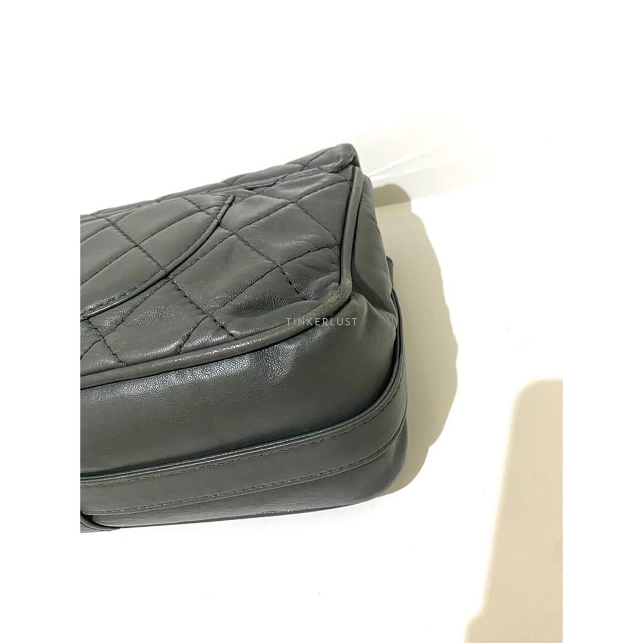 Chanel CC Grey Flap SHW #12 Shoulder Bag 