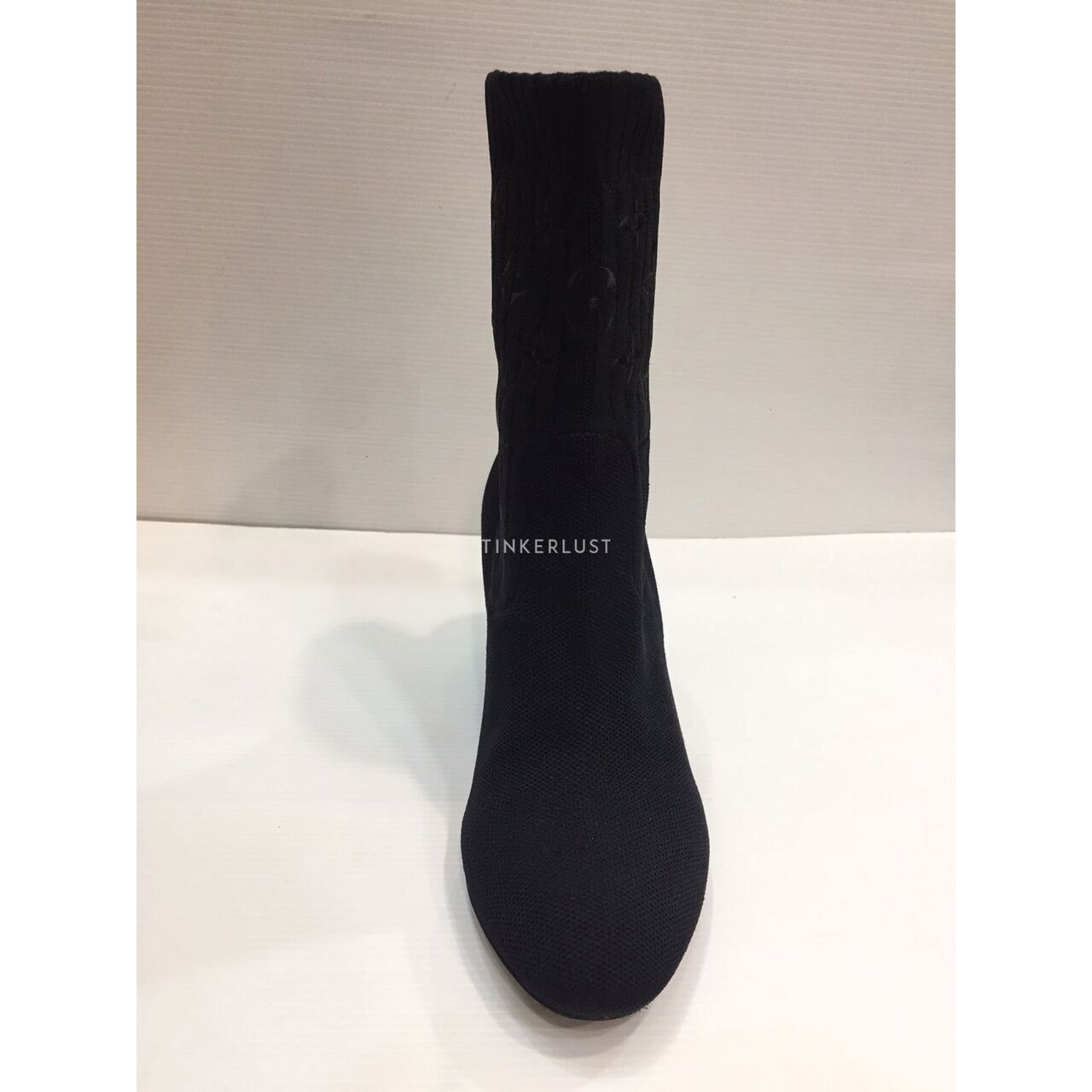 Louis Vuitton Silhouette Monogram Black Ankle Boots