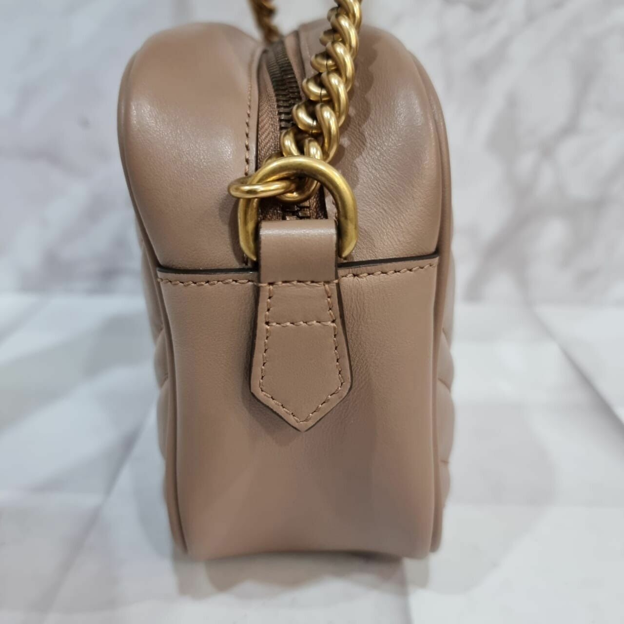 Gucci Marmont Camera Bag Nude Sling Bag