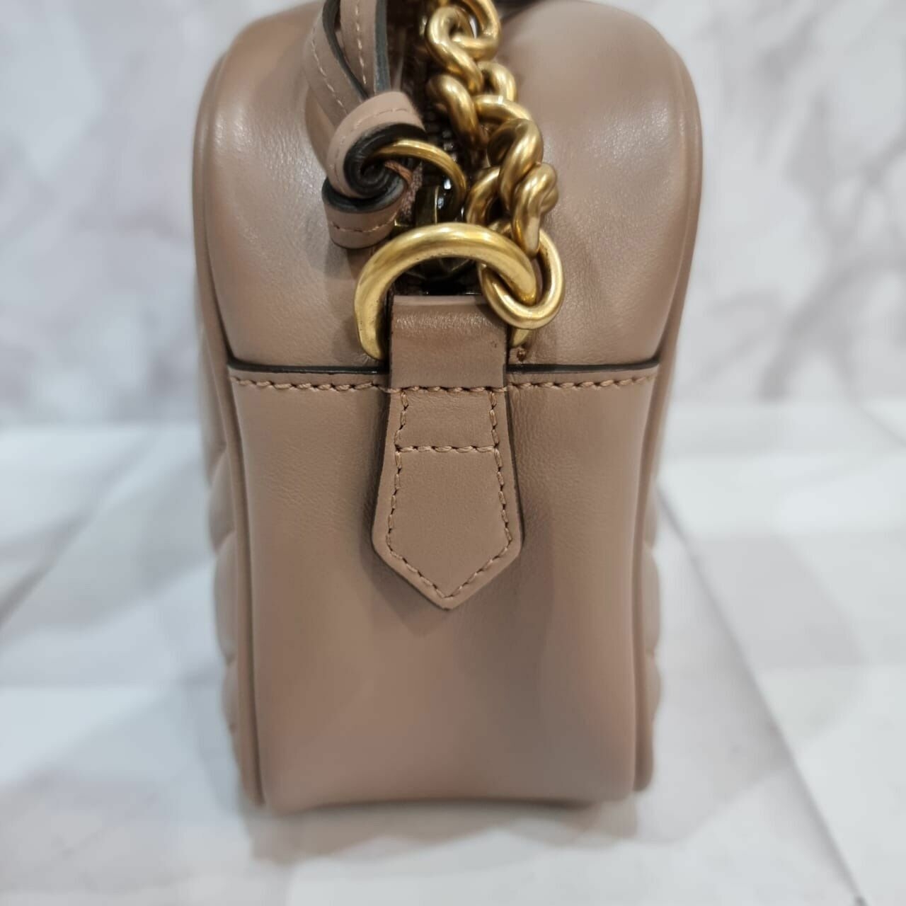 Gucci Marmont Camera Bag Nude Sling Bag