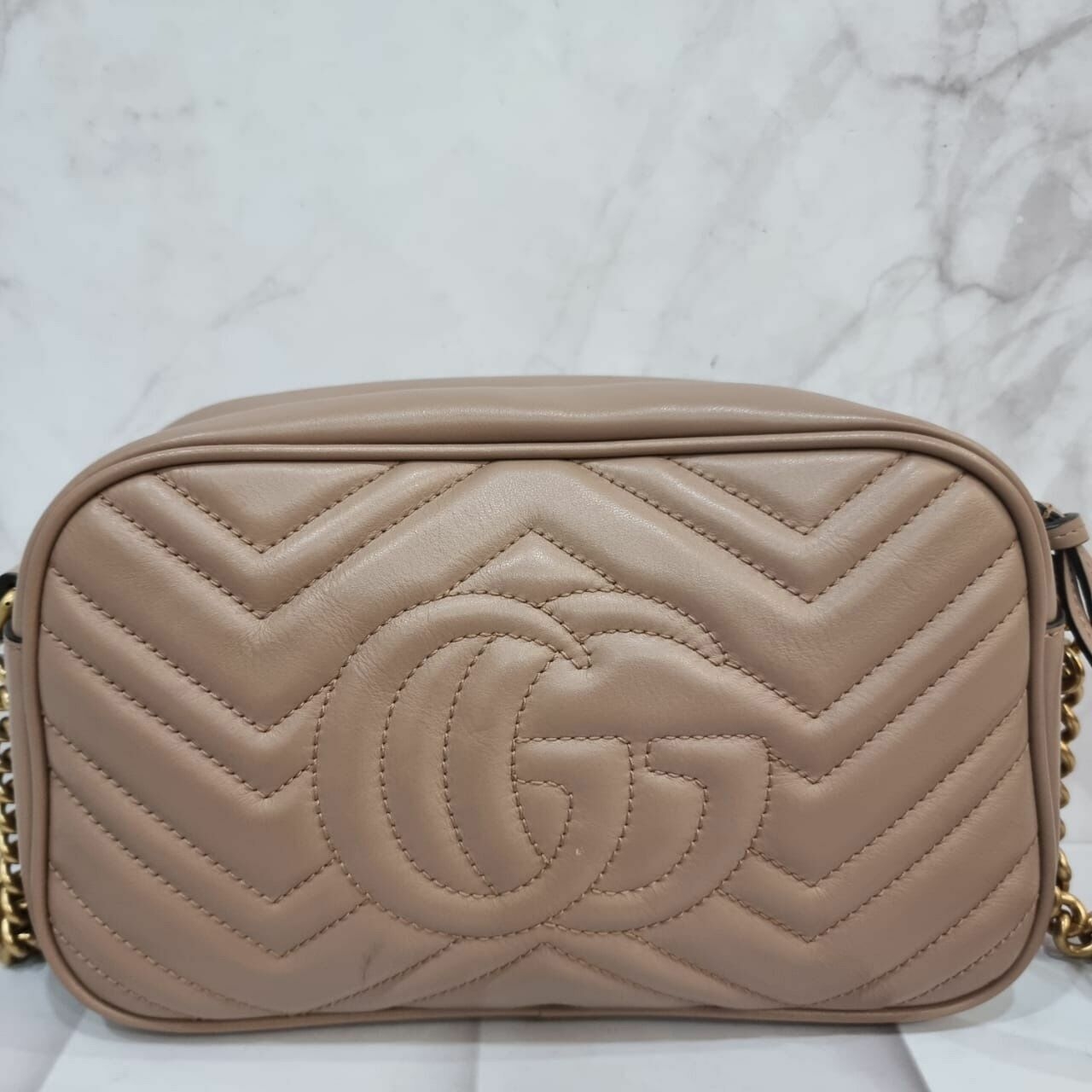 Gucci Marmont Camera Bag Nude Sling Bag