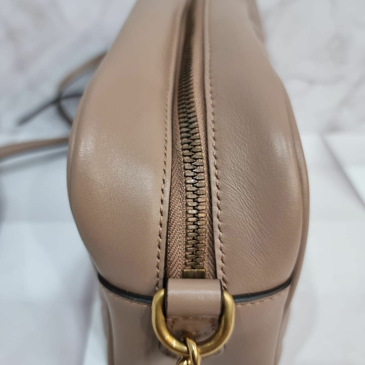 Gucci Marmont Camera Bag Nude Sling Bag