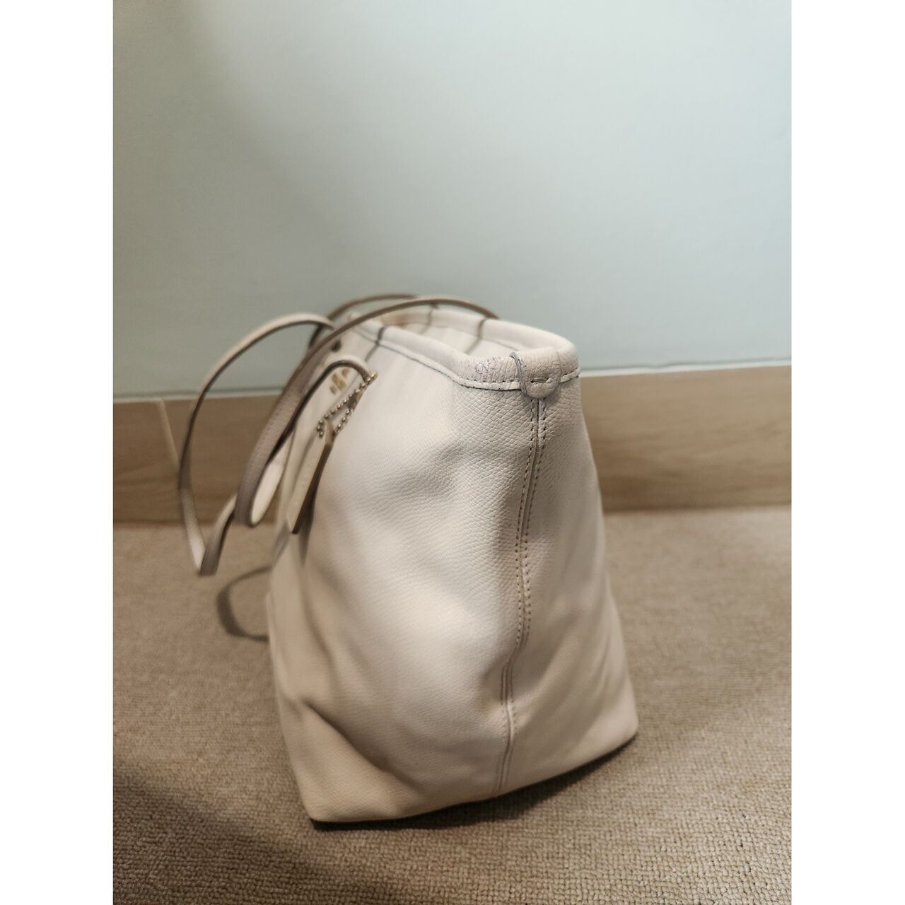 Coach Broken White Tote Bag