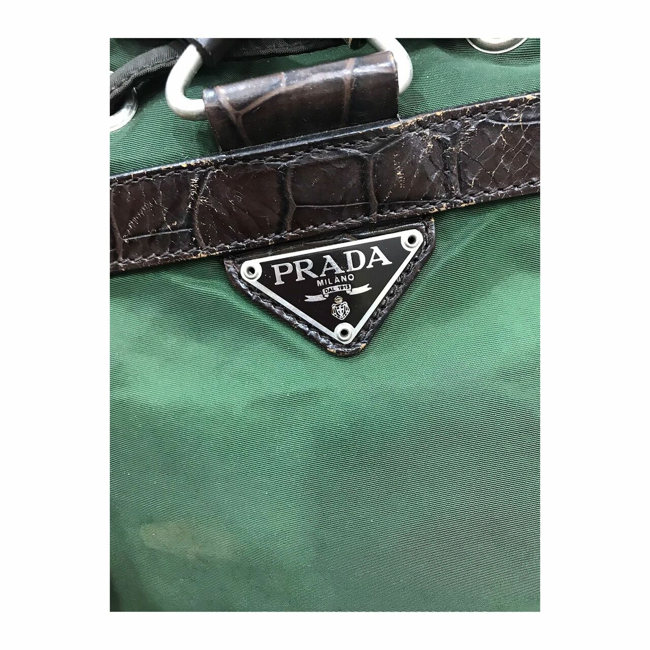 Prada Backpack Tessutto Cocco Ebano 