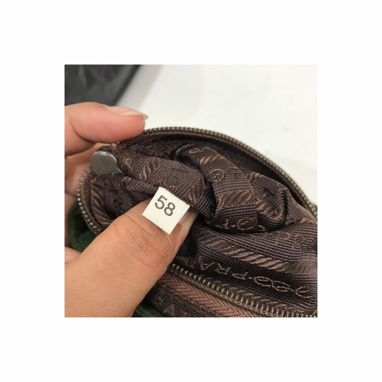 Prada Backpack Tessutto Cocco Ebano 