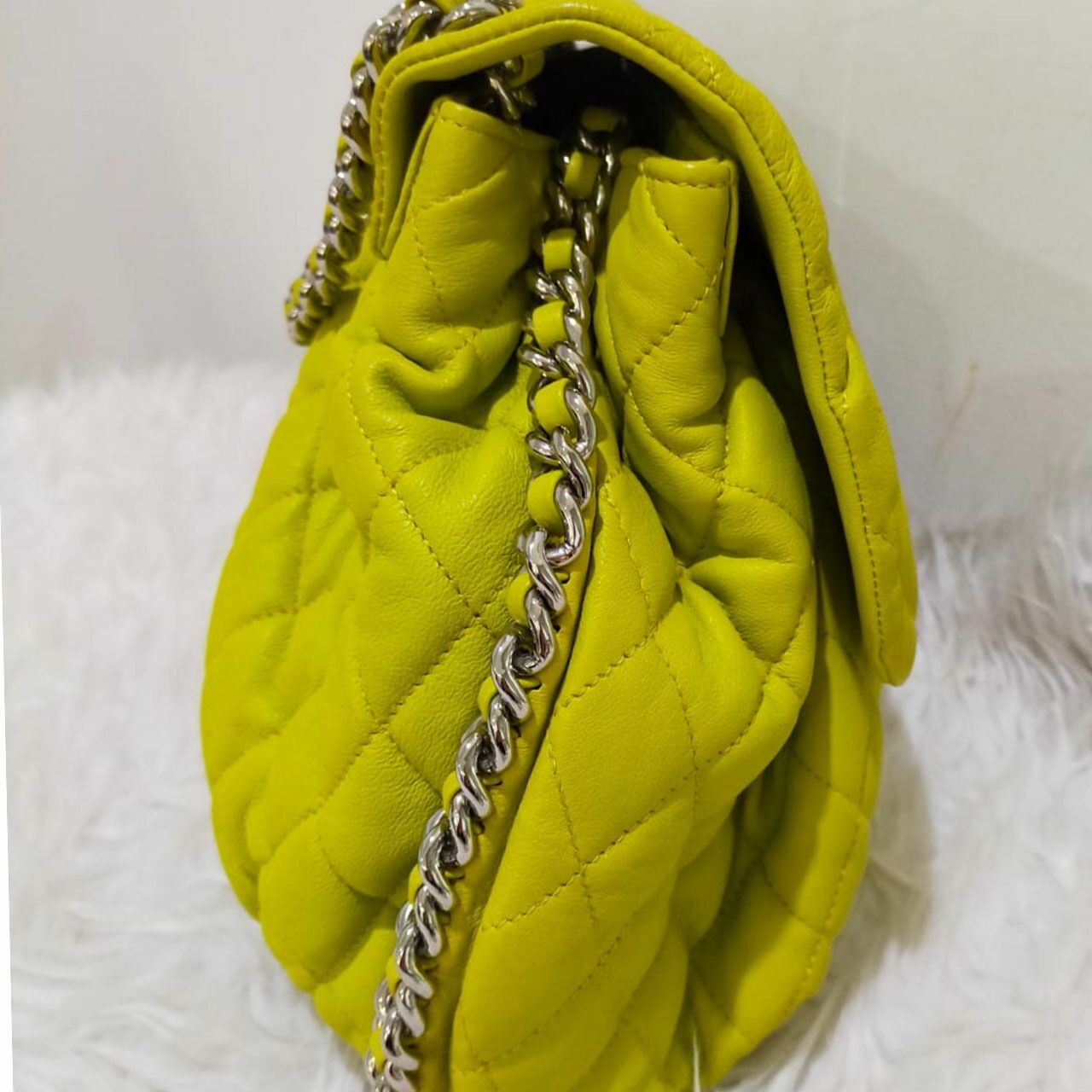 Chanel Chain Around Neon Lime Green Shw #15