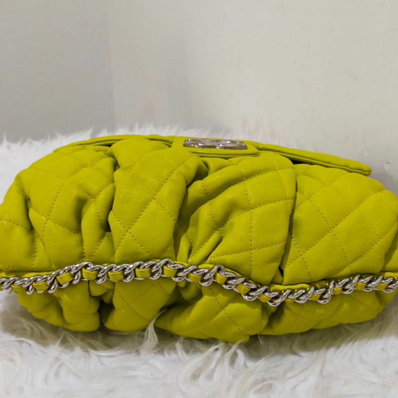 Chanel Chain Around Neon Lime Green Shw #15