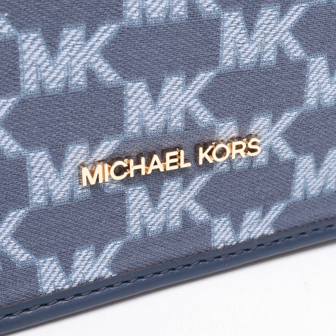 Michael Kors Briley Small Logo Messenger Bag Navy Multi Sling Bag