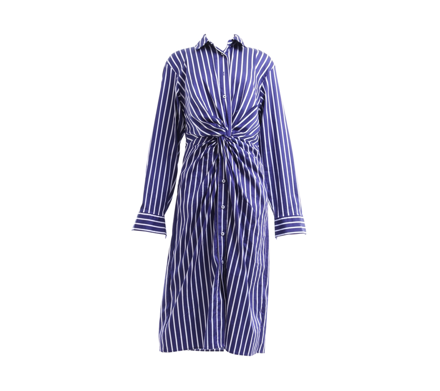 Zara Blue Striped Long Dres