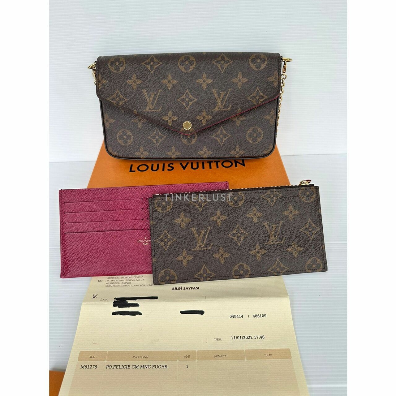 Louis Vuitton Félicie Pochette Brown Monogram Sling Bag