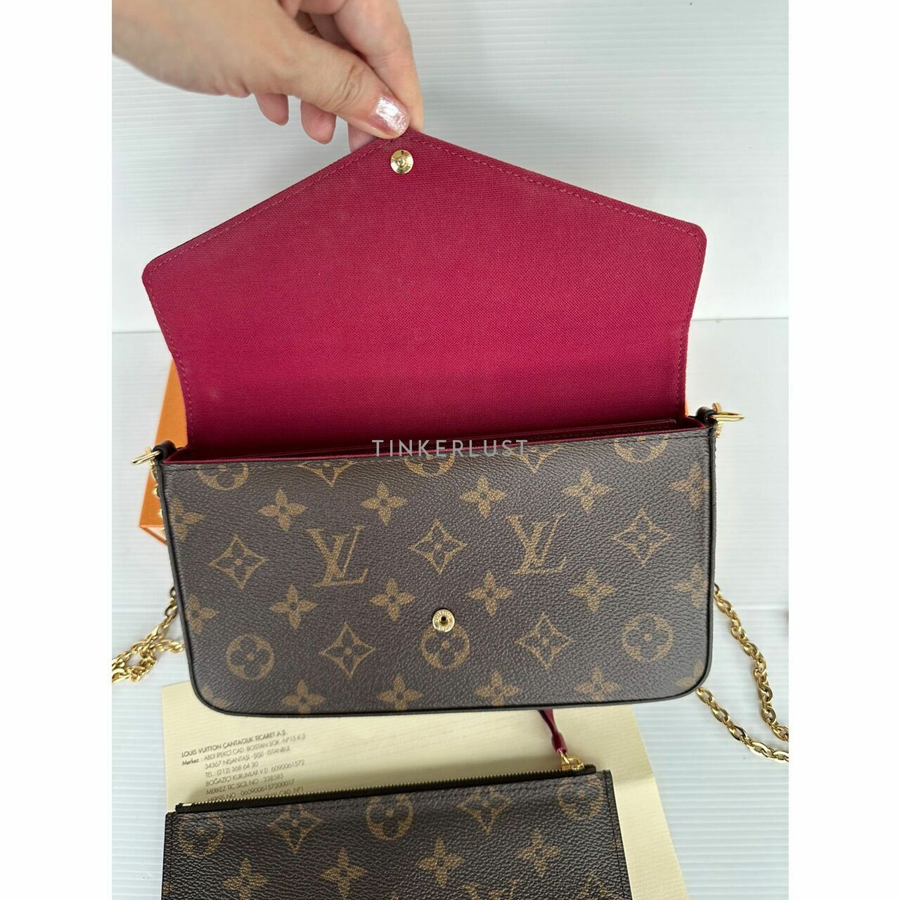 Louis Vuitton Félicie Pochette Brown Monogram Sling Bag