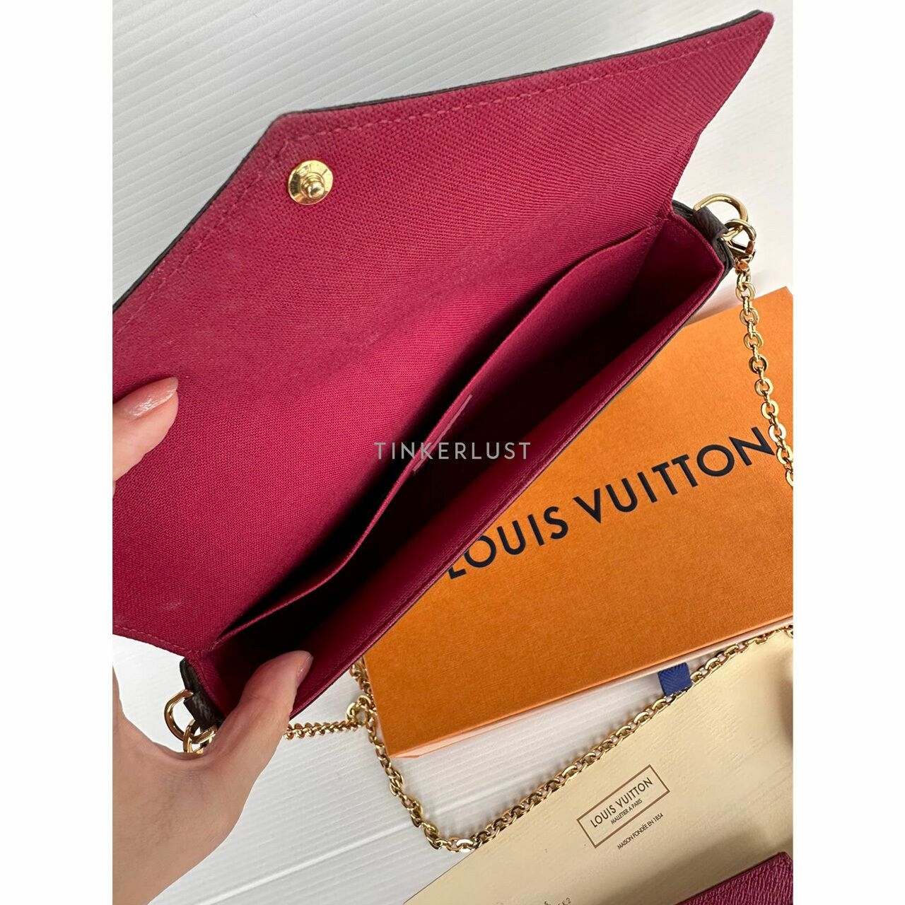 Louis Vuitton Félicie Pochette Brown Monogram Sling Bag