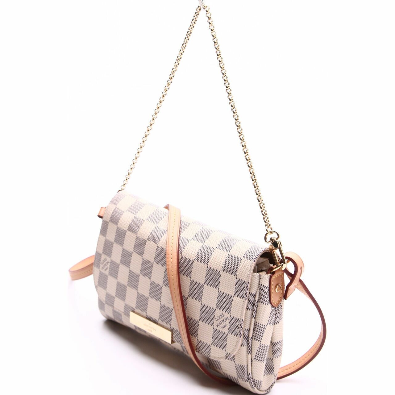 Louis Vuitton Flap Damier Off White Satchel Clutch