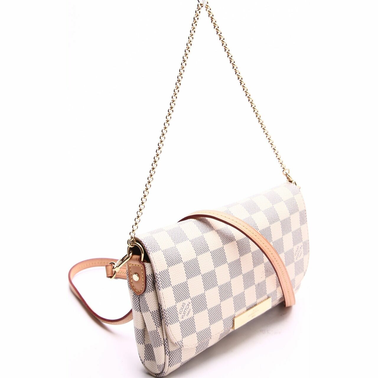 Louis Vuitton Flap Damier Off White Satchel Clutch