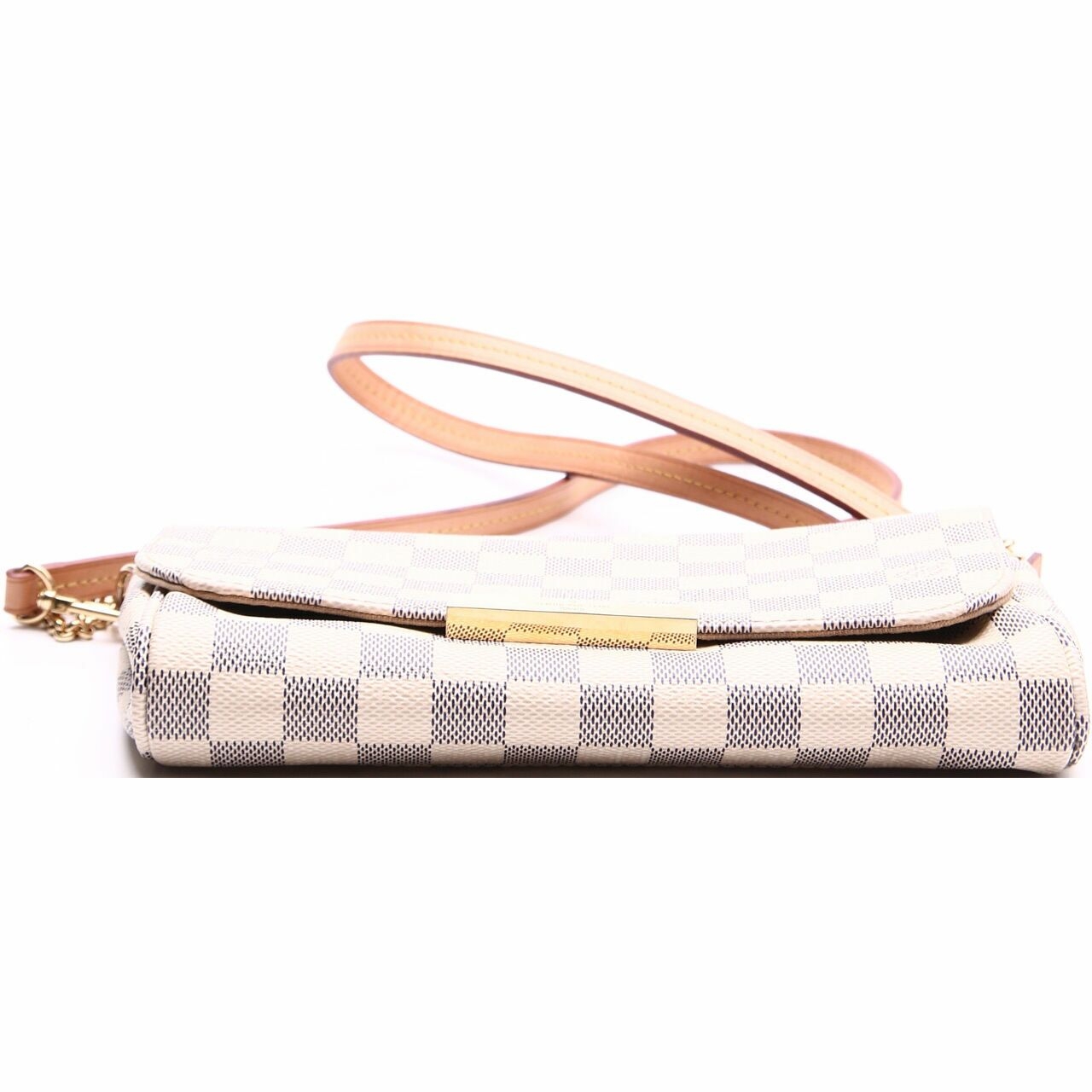 Louis Vuitton Flap Damier Off White Satchel Clutch