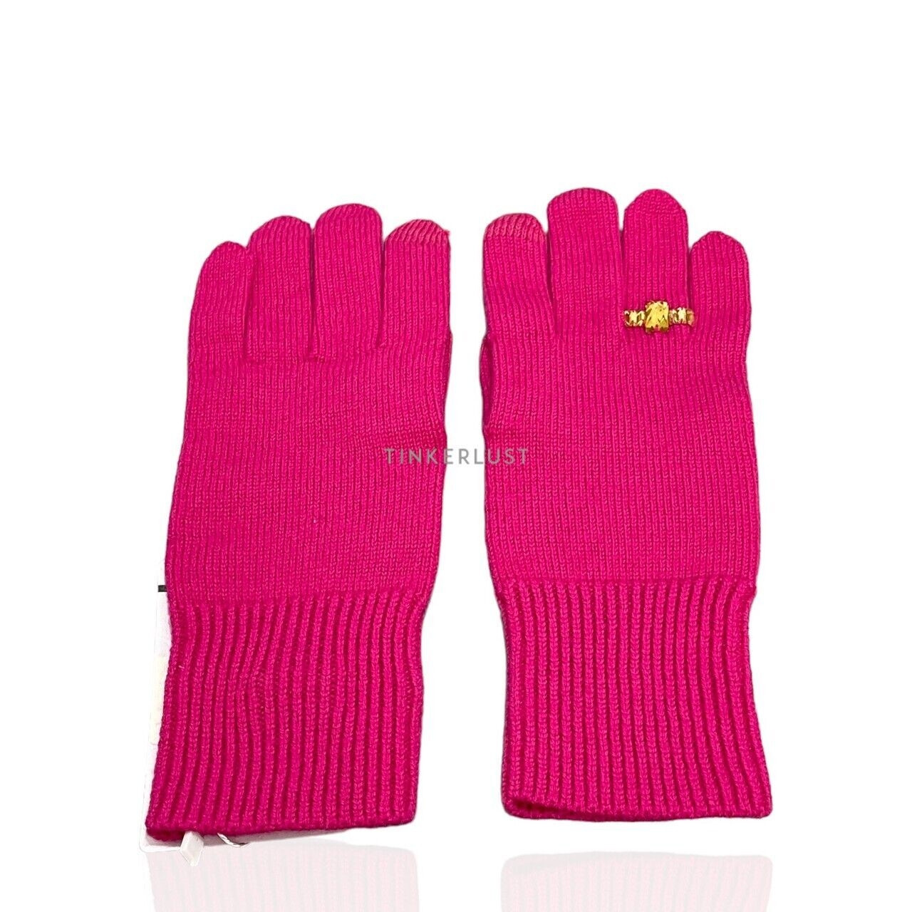 Kate Spade Ring Knit Pink Gloves