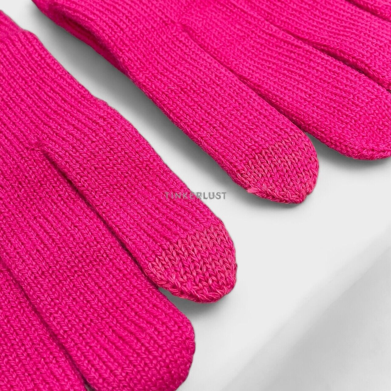 Kate Spade Ring Knit Pink Gloves