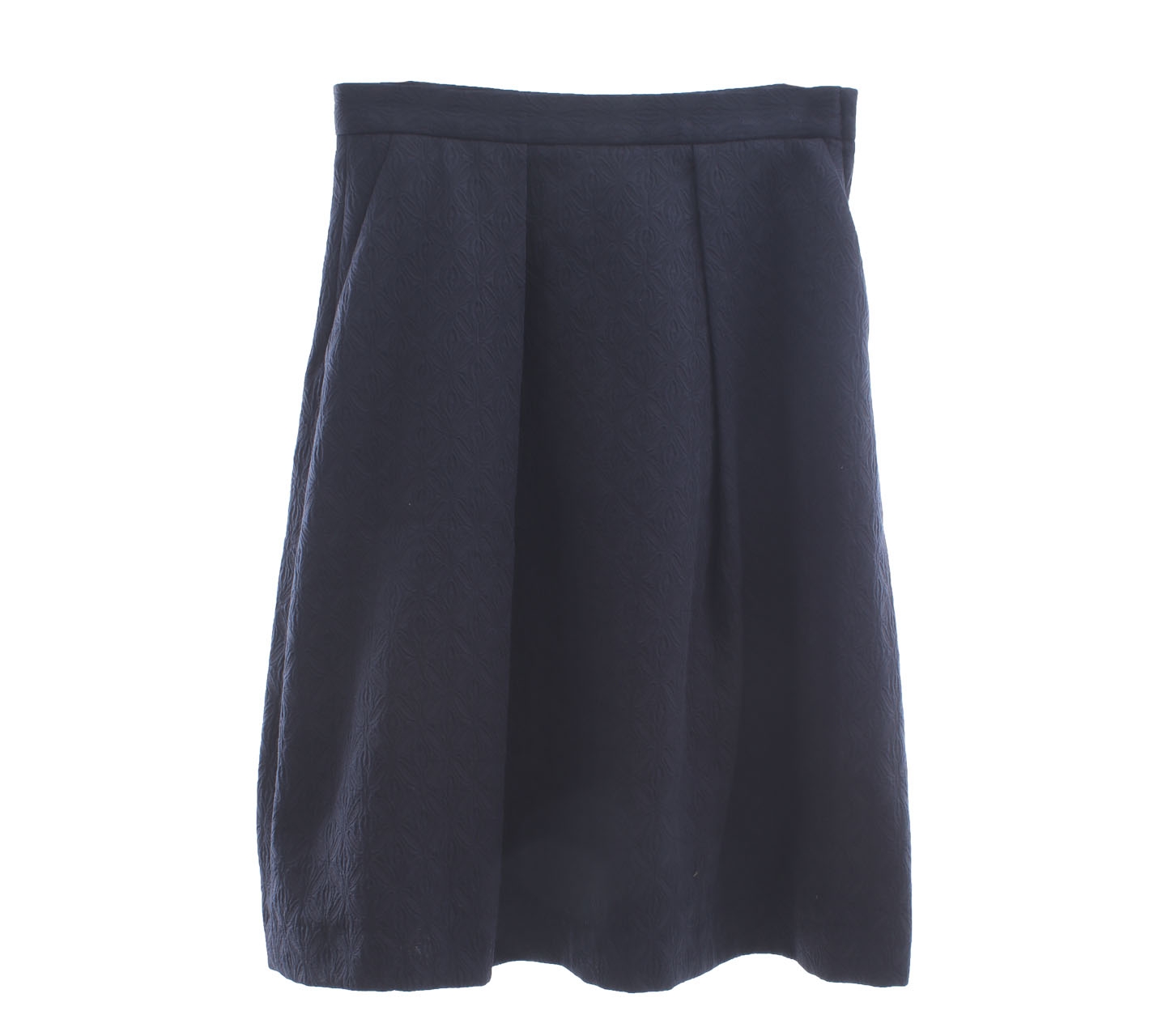 Zara Navy Midi Skirt