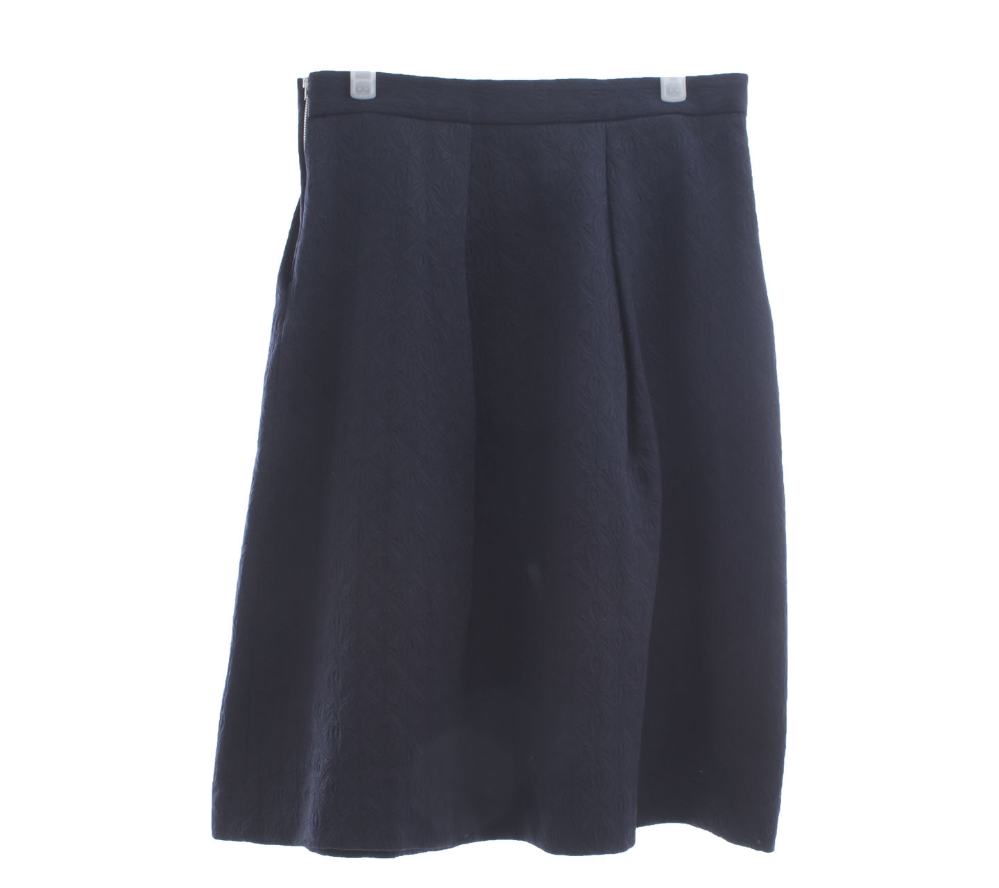 Zara Navy Midi Skirt