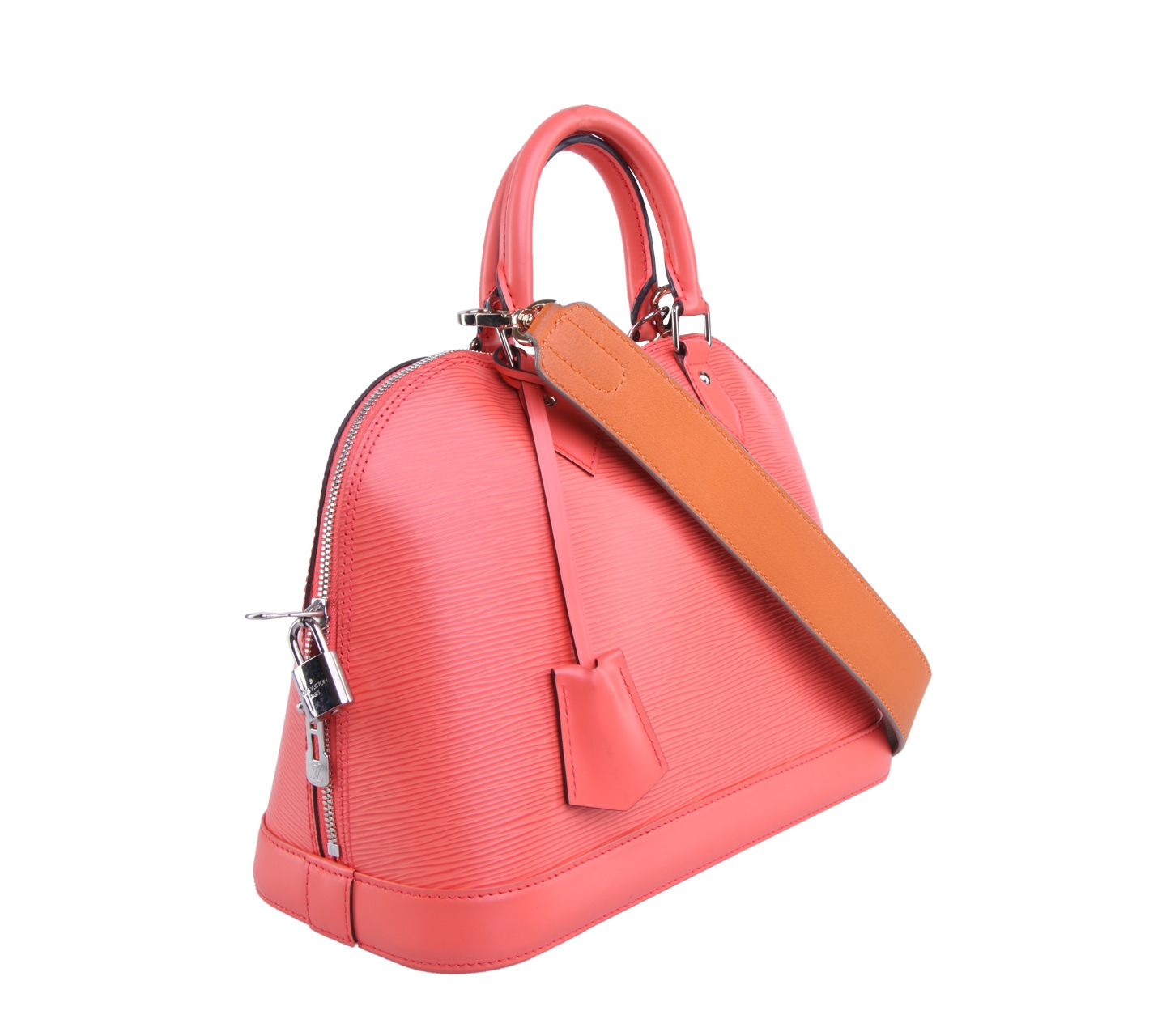 Louis Vuitton Orange Alma Epi Leather Handbag