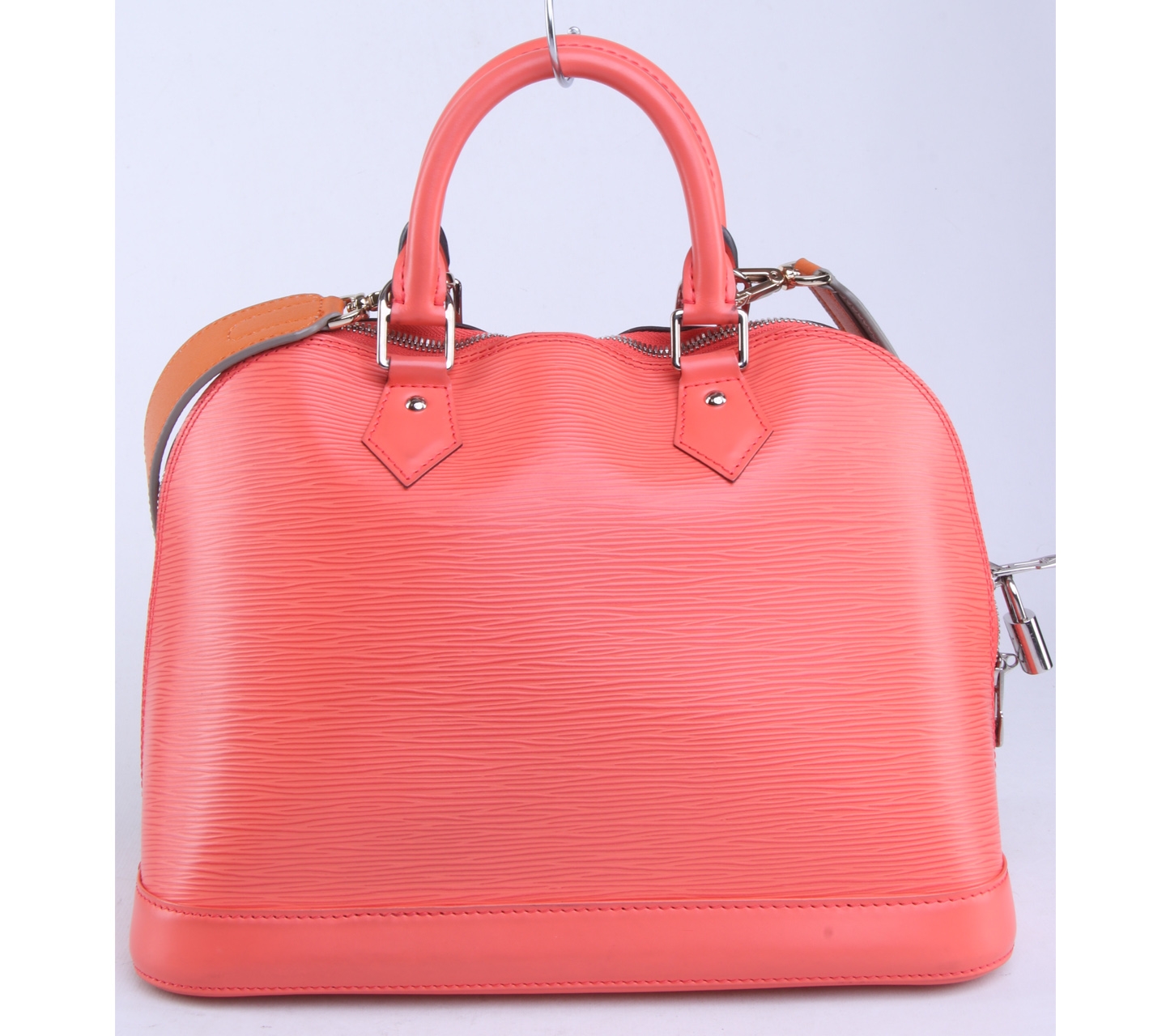 Louis Vuitton Orange Alma Epi Leather Handbag